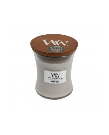 Świeca w szkle WoodWick średnia Warm Wool 92052E (114mm x 98mm) nr 1