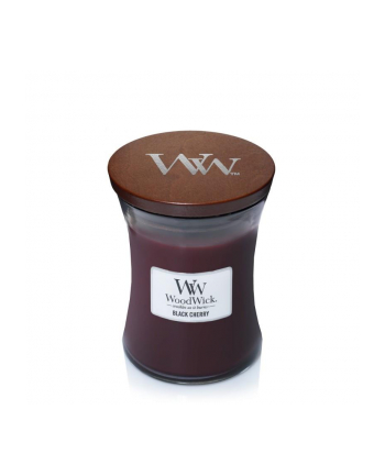 Świeca w szkle WoodWick średnia Black Cherry 92100E (114mm x 98mm)