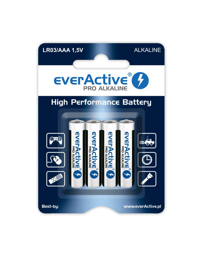 Baterie alkaliczne everActive LR034BLPA (x 4) główny