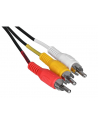 Kabel męski SAVIO CL-133 (SCART M - RCA x 3 M; 2m; kolor czarny) - nr 10