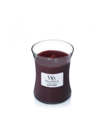 Świeca w szkle WoodWick średnia Black Cherry 92100E (114mm x 98mm)