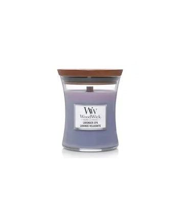 Świeca w szkle WoodWick średnia Lavender Spa 92492E (114mm x 98mm)