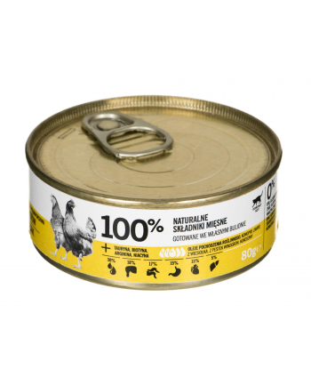 Puszka 3coty kurczak/serca Chicken Complete Cat Wet Food 80g