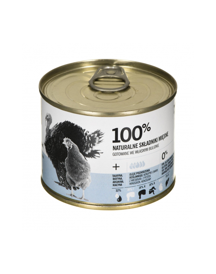 Puszka 3coty kurczak/indyk Turkey + Chicken Complete Cat Wet Food 180g główny