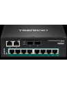 trendnet Przełącznik TI-PG102 8-Port 1GB PoE Plus+2Port 1GB SFP Przemysłowy DIN Rail - nr 22