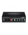 trendnet Przełącznik TI-PG62 4-Port 1GB PoE Plus+1Port 1GB SFP+1Port SFP Przemysłowy Niezarządzalny - nr 45