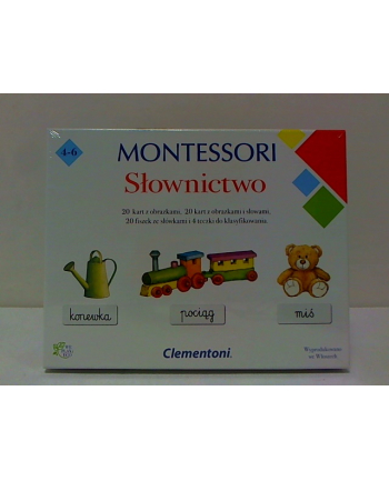 Clementoni Montessori Słownictwo p6 50077