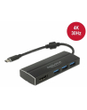 DeLOCK Adapter USB C 3.1 > 3x USB 3.0 A Hub + HDMI 4K - nr 11