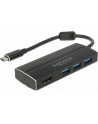 DeLOCK Adapter USB C 3.1 > 3x USB 3.0 A Hub + HDMI 4K - nr 23