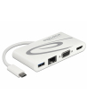 DeLOCK Dockingstation USB C 3.1 > HDMI 4K + VGA + LAN + USB, Adapter - nr 11