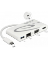 DeLOCK Dockingstation USB C 3.1 > HDMI 4K + VGA + LAN + USB, Adapter - nr 5