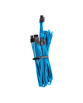 Corsair Premium Sleeved PCIe Dual Cable Type 4 Gen 4, Y-Cable - blue
