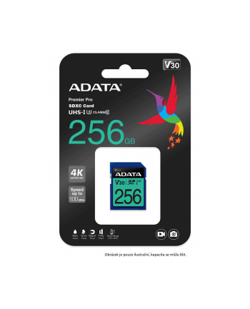 adata Karta pamięci SDXC PremierPro 512GB UHS-I U3 V30 100/80 MB/s