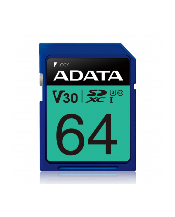 adata Karta pamięci SDXC PremierPro 64GB UHS-I U3 V30 100/80 MB/s