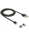 DeLOCK magnet. USB set f. USB C bk 1.1m- Data and charging cable set - nr 7