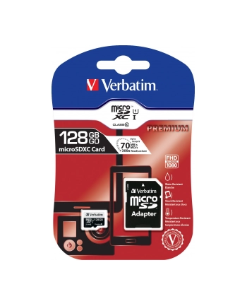 Verbatim microSD 128GB +1Ad Cl10 SDXC nr 1