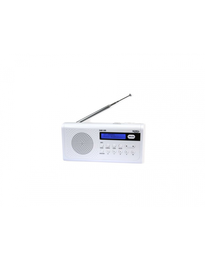 Xoro DAB, Radio 100 (White, DAB +, FM, RDS) główny