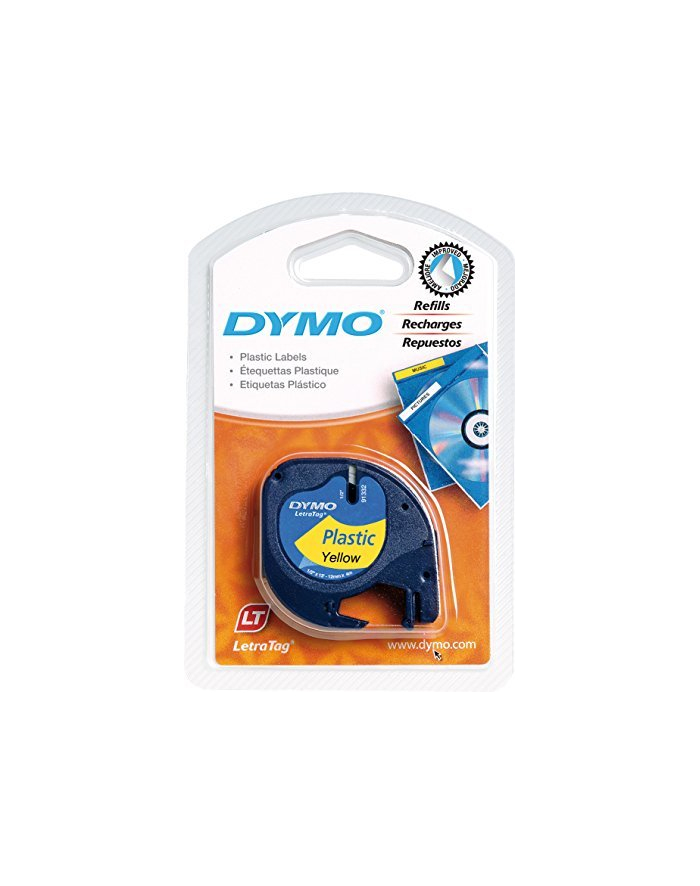 Dymo LT-Band black / yellow 12mmx4m główny