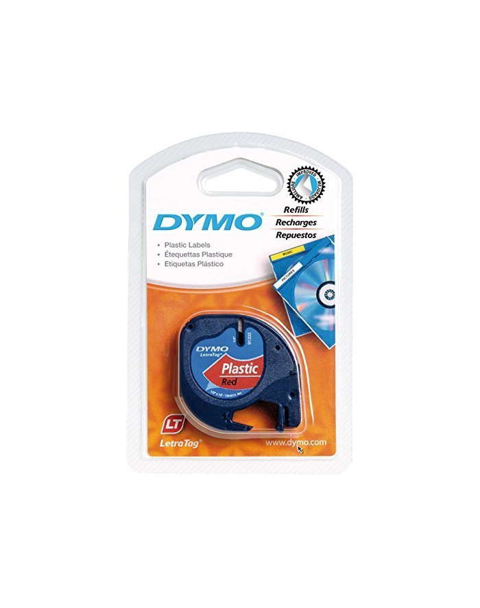 Dymo LT-Band black / red 12mmx4m główny