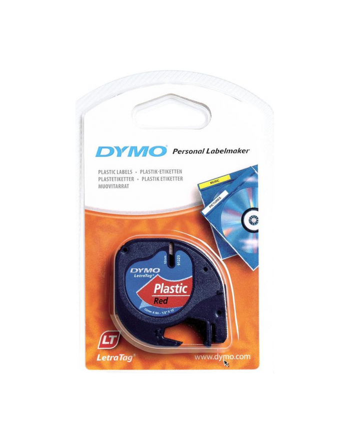 Dymo LT-Band black / red 12mmx4m główny