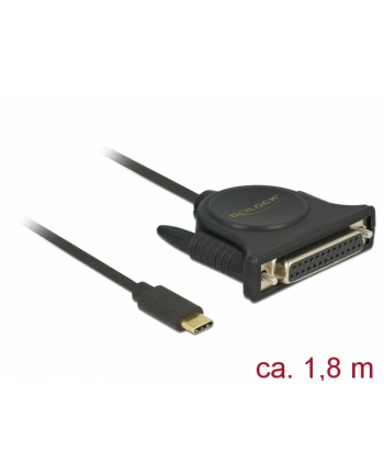 DeLOCK USB C 2.0 pcs> 1x par. DB25 Bu