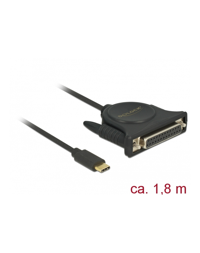 DeLOCK USB C 2.0 pcs> 1x par. DB25 Bu główny