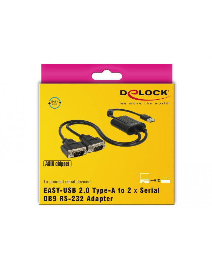 DeLOCK USB 2.0> 2x Serial RS-232 Adapter główny