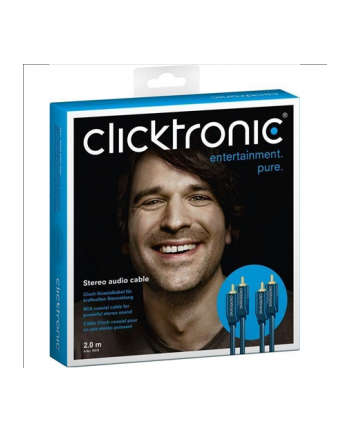 Clicktronic stereo audio cable 2m