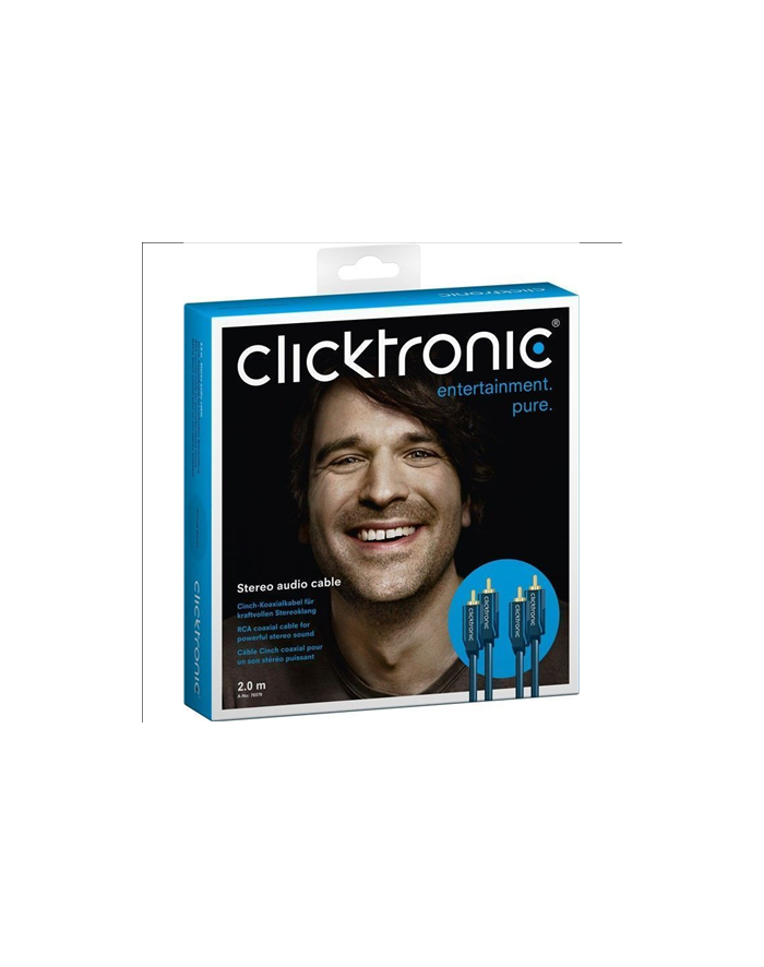 Clicktronic stereo audio cable 2m główny