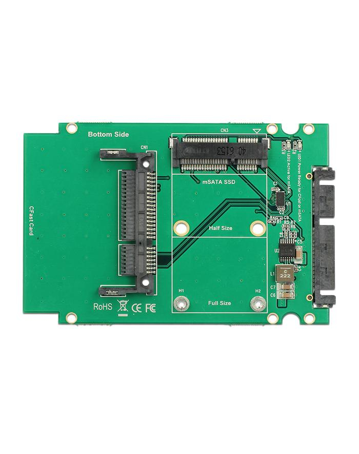 DeLOCK 2.5 SATA 22P Adapter> 1x mSATA- 1x CFast główny