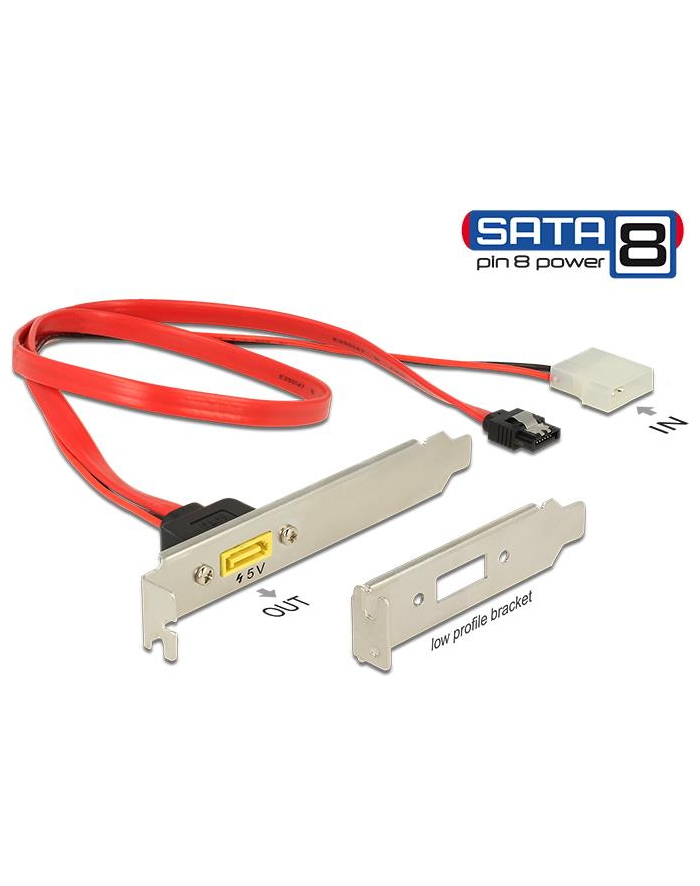 DeLOCK slot cup SATA + Molex-> SATA- 7P socket + Molex 2P to 8P główny