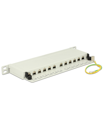DeLOCK 10 Patchpanel 12P Cat .6A 0,5HE gray