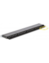 DeLOCK 19 Patchpanel 24P Cat .6 0.5 HE black - nr 17