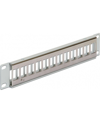 DeLOCK Keystone Patchpanel 10 12 Port gray