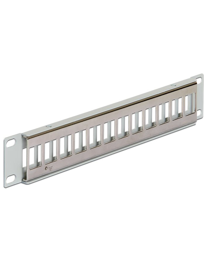 DeLOCK Keystone Patchpanel 10 12 Port gray główny