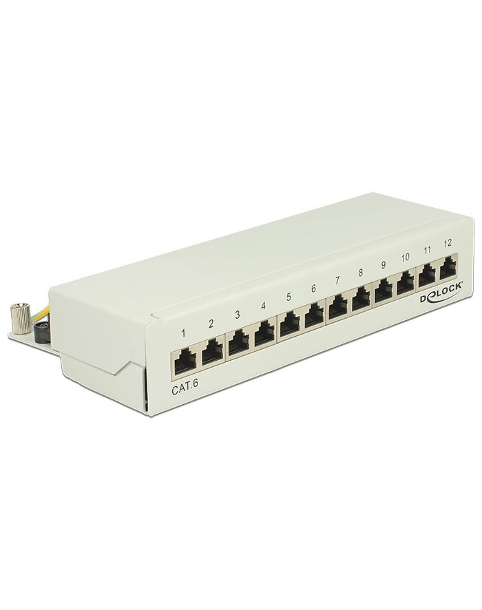 DeLOCK Patchpanel 12 Port Cat.6 gray - Network Desktop główny