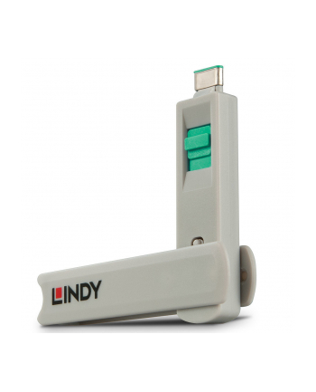 Lindy USB-C port lock green