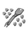 Lindy RJ45 port lock 10x m key black - nr 25