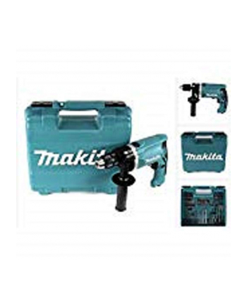 Makita impact drill HP1631KX3 (blue / black, carrying case, 710 watts, including 74-teilgem accessory kit)