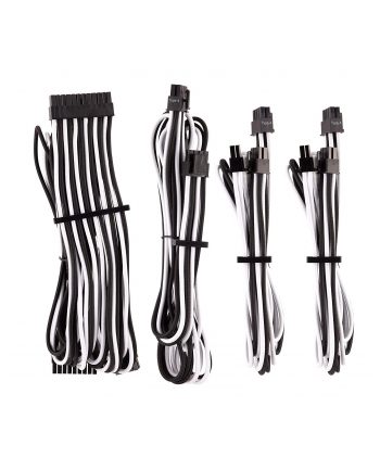 Corsair Power Supply Cable Premium Starter Kit Type 4 Gen 4, 8-piece - white/black