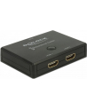DeLOCK HDMI switcher 2-1 bidireional 4K 60 Hz, HDMI switch - black - nr 21