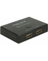 DeLOCK HDMI switcher 2-1 bidireional 4K 60 Hz, HDMI switch - black - nr 22