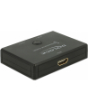 DeLOCK HDMI switcher 2-1 bidireional 4K 60 Hz, HDMI switch - black - nr 23