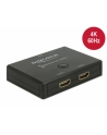 DeLOCK HDMI switcher 2-1 bidireional 4K 60 Hz, HDMI switch - black - nr 18