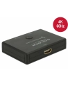 DeLOCK HDMI switcher 2-1 bidireional 4K 60 Hz, HDMI switch - black - nr 23