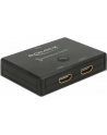 DeLOCK HDMI switcher 2-1 bidireional 4K 60 Hz, HDMI switch - black - nr 30