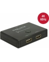 DeLOCK HDMI switcher 2-1 bidireional 4K 60 Hz, HDMI switch - black - nr 6