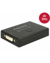 DeLOCK DVI 2 - 1 switch bidirectionally 4K 30 Hz, DVI switch - black - nr 12