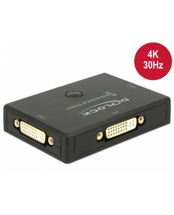 DeLOCK DVI 2 - 1 switch bidirectionally 4K 30 Hz, DVI switch - black nr 1