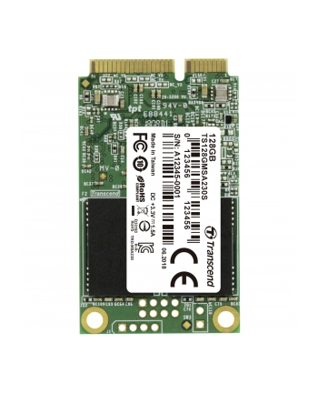 Transcend 128GB, mSATA SSD 230S, SATA3, 3D TLC, R/W 550/400 MB/s nr 1